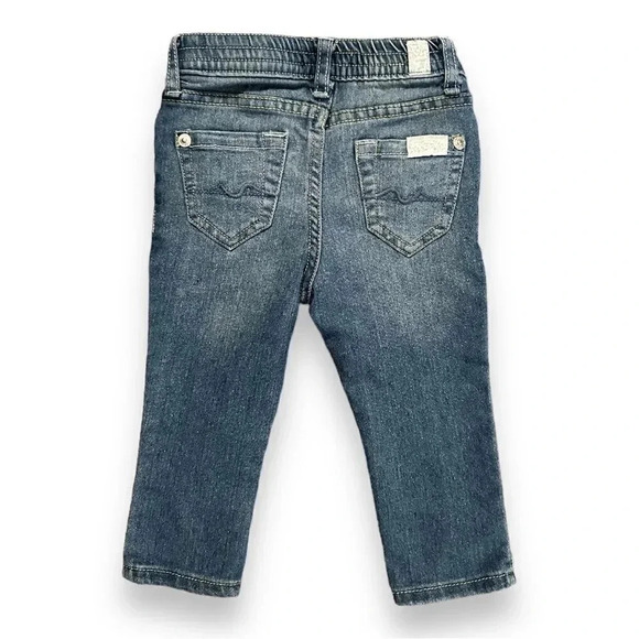 7 For All Mankind | Infant Split Hem Skinny Jeans (12 mos) 👖 - Picture 4 of 7